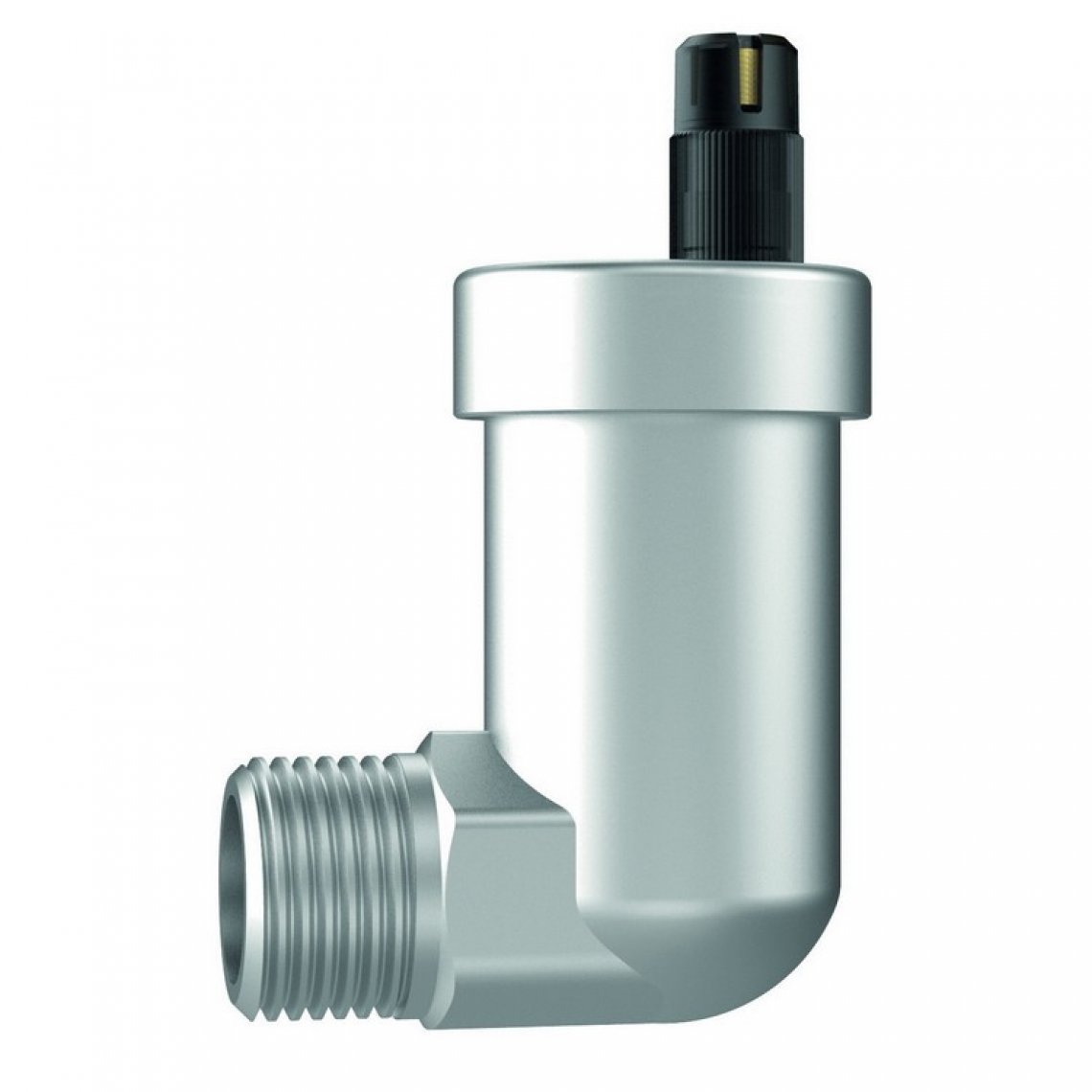 Bouclier De Radiateur Coudé Chromé 15 Mm – Avec Vidange 1/2 – Embrass/Masterflow – Neuf